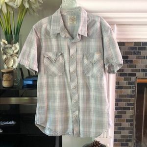 Teens short sleeve button down shirt